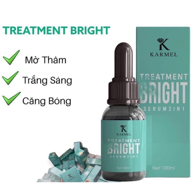 serum trắng da mờ thâm kamel treatment bright 10ML tại nhà, serum giảm thâm mụn - toner căng bóng da