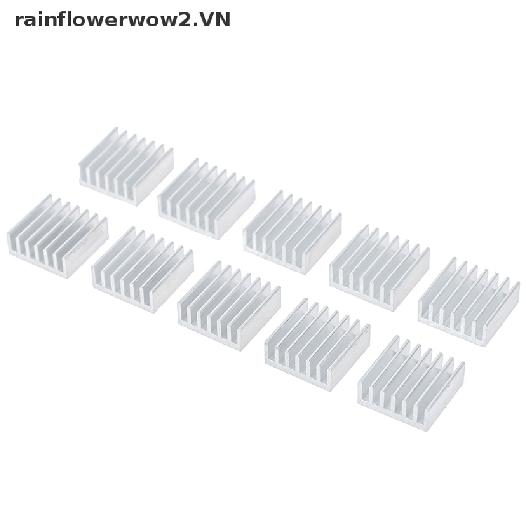 Bộ 10 chip Tản Nhiệt Bằng Nhôm 14 * 14 * 6mm