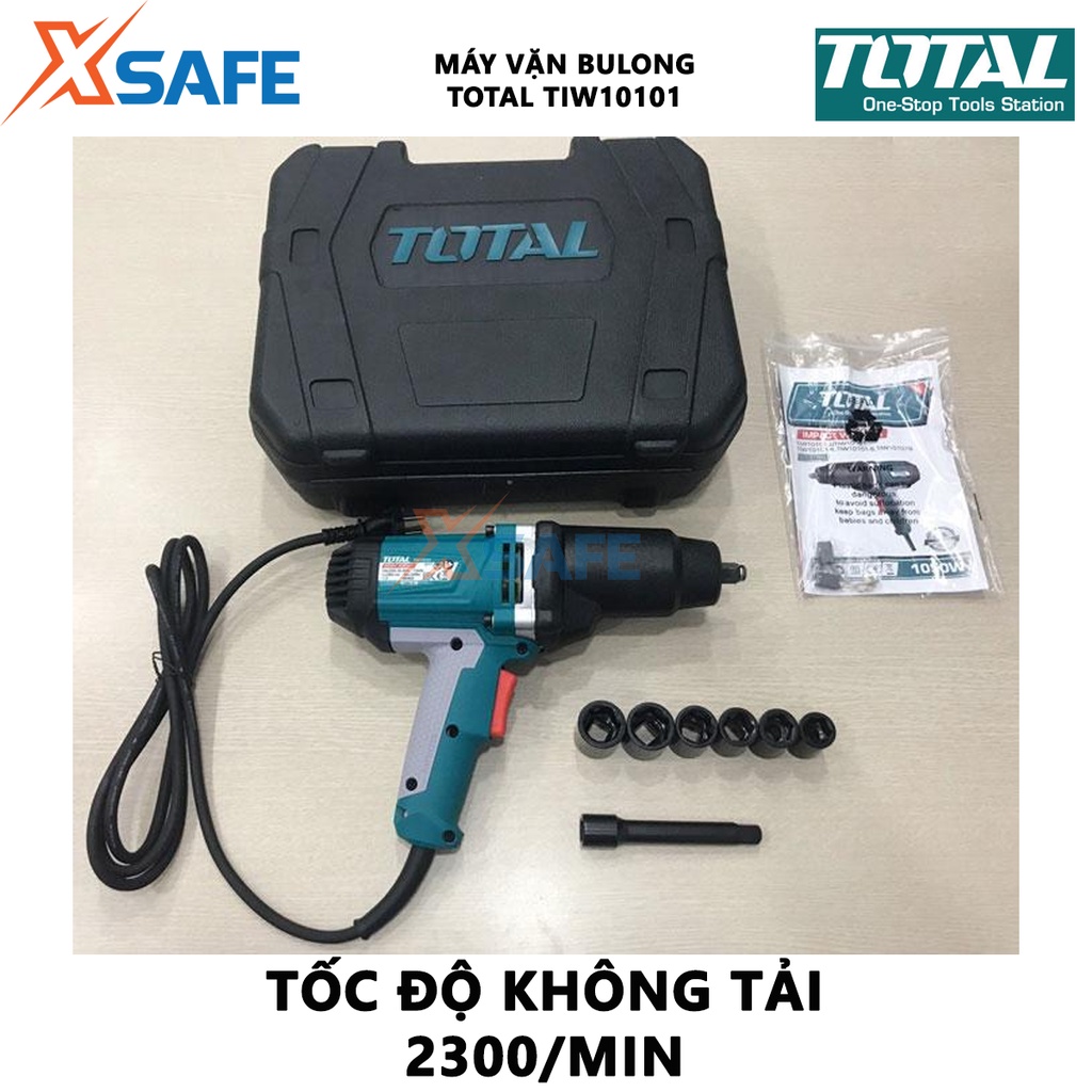 Máy siết bulong TOTAL TIW10101 1050W, tốc độ không tải 2300rpm, mô men quay 50n/m - xsafe