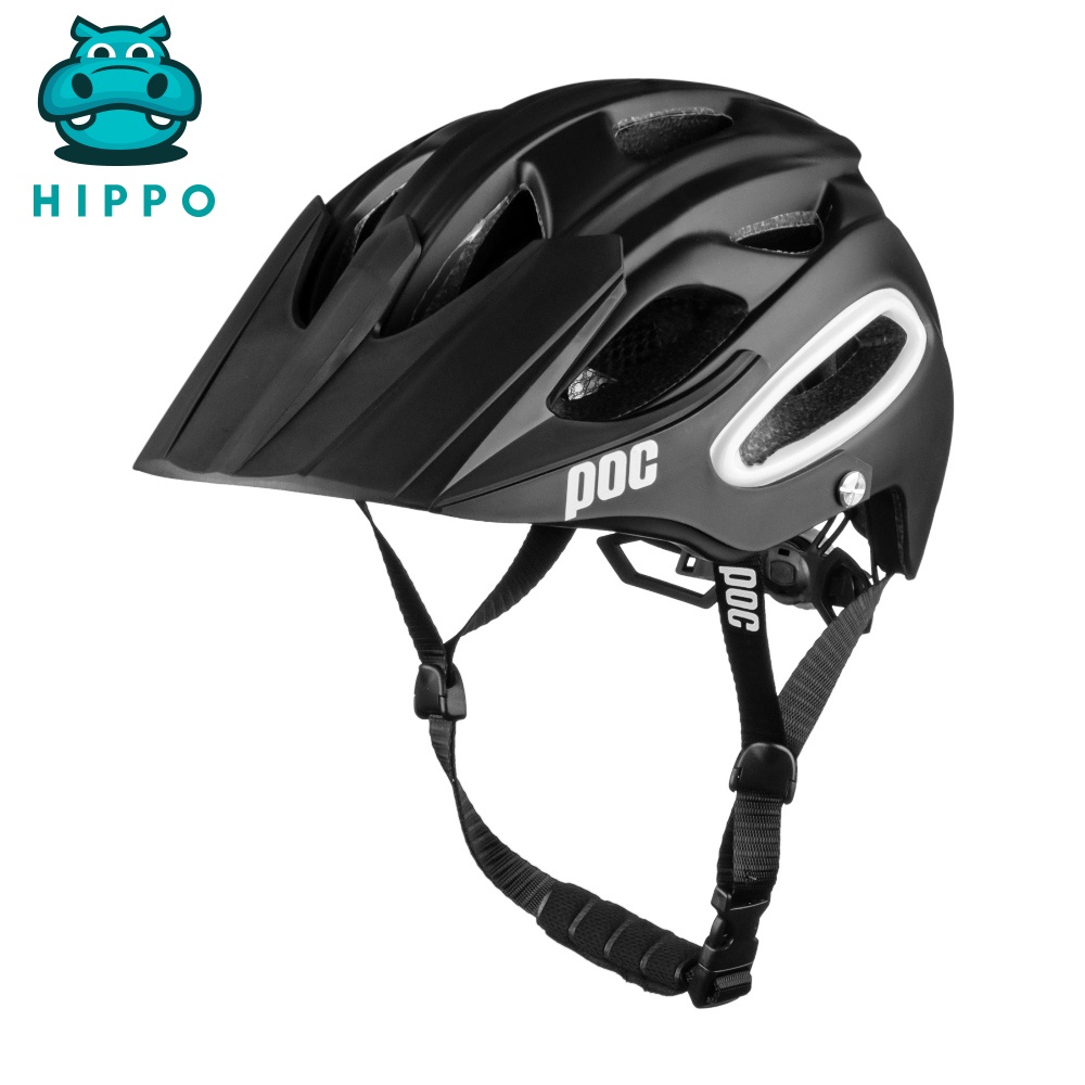 Mũ bảo hiểm xe đạp thể thao chuyên nghiệp Poc 07 siêu nhẹ màu đen nhám - HIPPO HELMET