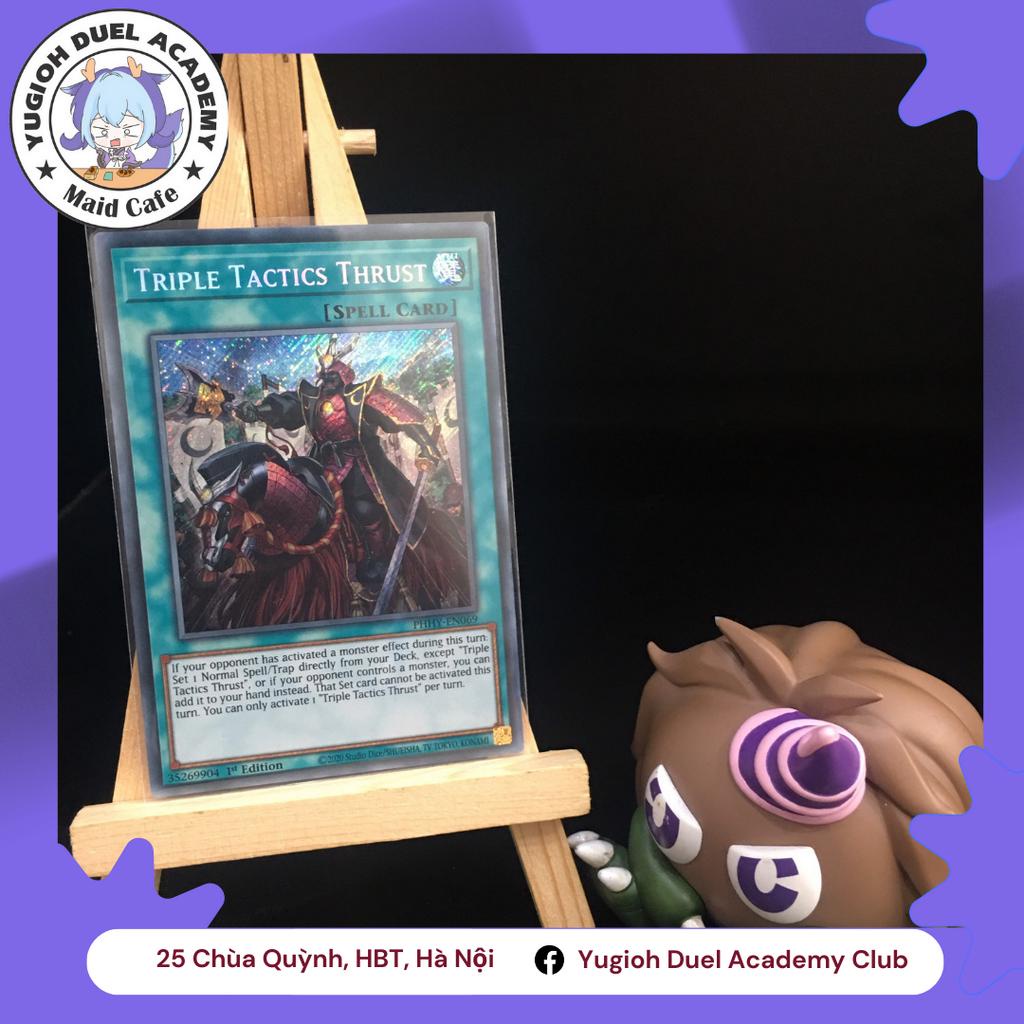 1 lá thẻ bài Triple Tactics Thrust - PHHY-EN069 - Secret Rare