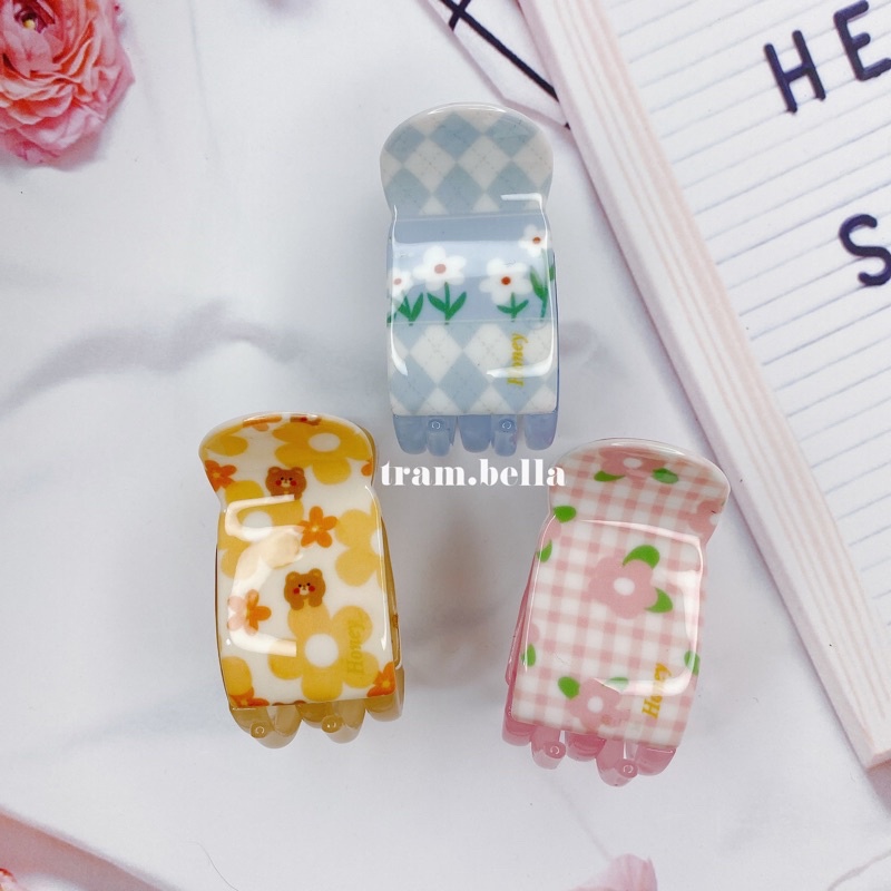 kẹp tóc càng cua cao cấp kẹp càng cua 5 răng nhiều hình