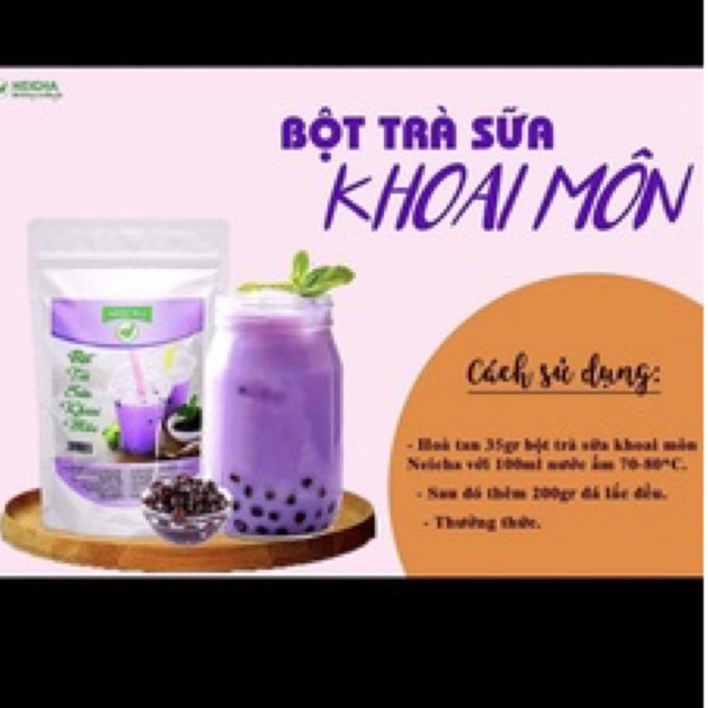bột pha sẵn đường đen necha 200gr