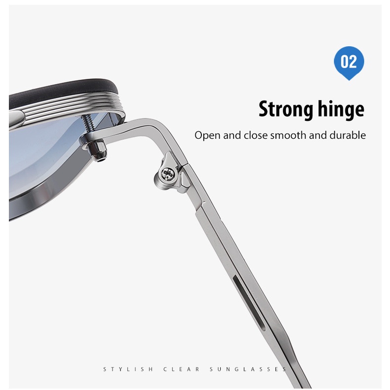 Kính Mát Nam Nữ Cao Cấp  AVIATOR AORON Thời Trang Italia Gọng Vuông Unisex Bảo Vệ Mắt Chống Tia UV400