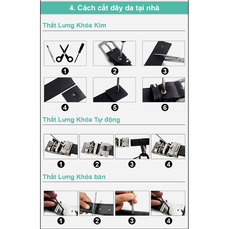 Thắt lưng da bò 100% Xả hàng giá cực shock - dây nịt nam khóa tự động da bò