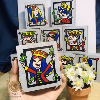 [ART & DECOR] BỘ TRANH GỖ ROYAL FLUSH MINI