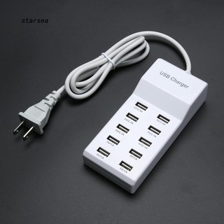 Ổ cắm sạc nhanh chia 10 cổng USB tiện dụng