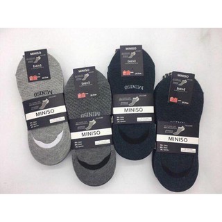 Bộ 5 đôi tất hài nam miniso, tất nam đi giày lười