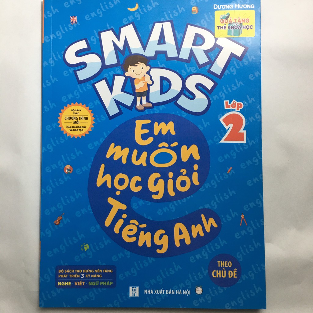 Sách Megabook - Smart Kids - Em Muốn Học Giỏi Tiếng Anh Lớp 2 - Theo Chủ Đề