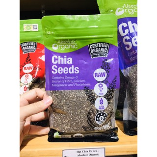 Hạt Chia Úc, absolute organic chia seeds 400gr