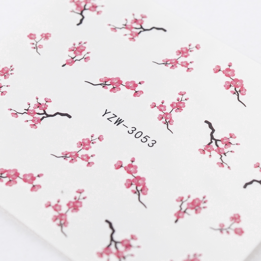 Sticker Dán Móng Trang Trí Hình Hoa Nhiều Kiểu Tùy Chọn