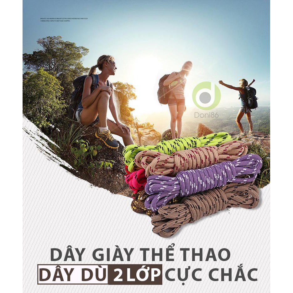 Dây giày thể thao loại dây dù 2 lớp với lõi trắng, dài 1m đường kính 5mm_PK35