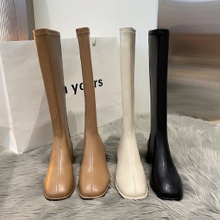 Bốt Cao Gót Mũi Vuông Thời Trang / Size 34-43