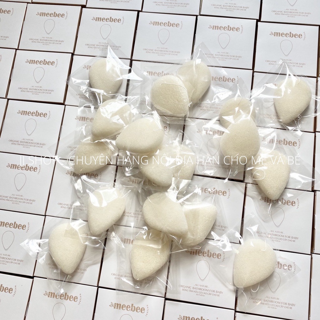 Bông Tắm Tạo Bọt Hữu Cơ MEEBEE Cho Bé