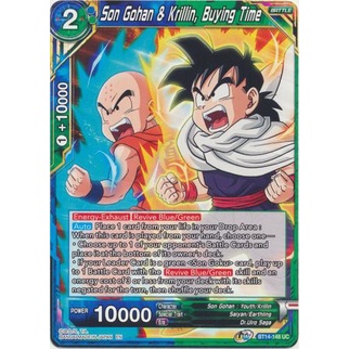 Thẻ bài Dragonball - TCG - Son Gohan &amp; Krillin, Buying Time / BT14-148'