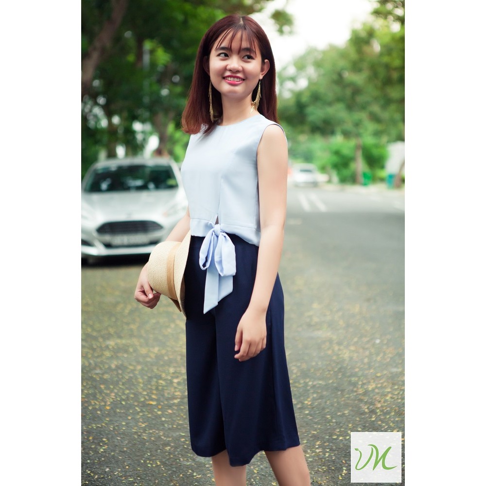 [Nhập mã WA08 giảm 8k] Áo crop-top cột nơ