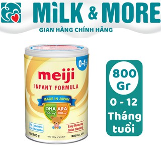 Sữa bột Meiji 0 800G, nhập khẩu 02/2026