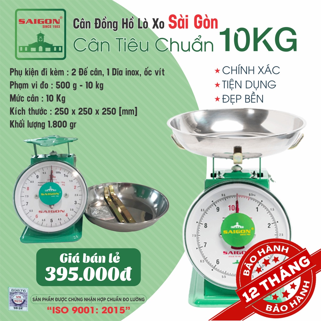 Cân 10 kg bảo hàng 12 tháng