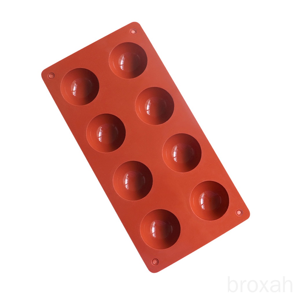 Khuôn Silicone Làm Bánh 8 Ngăn Hình Bán Cầu