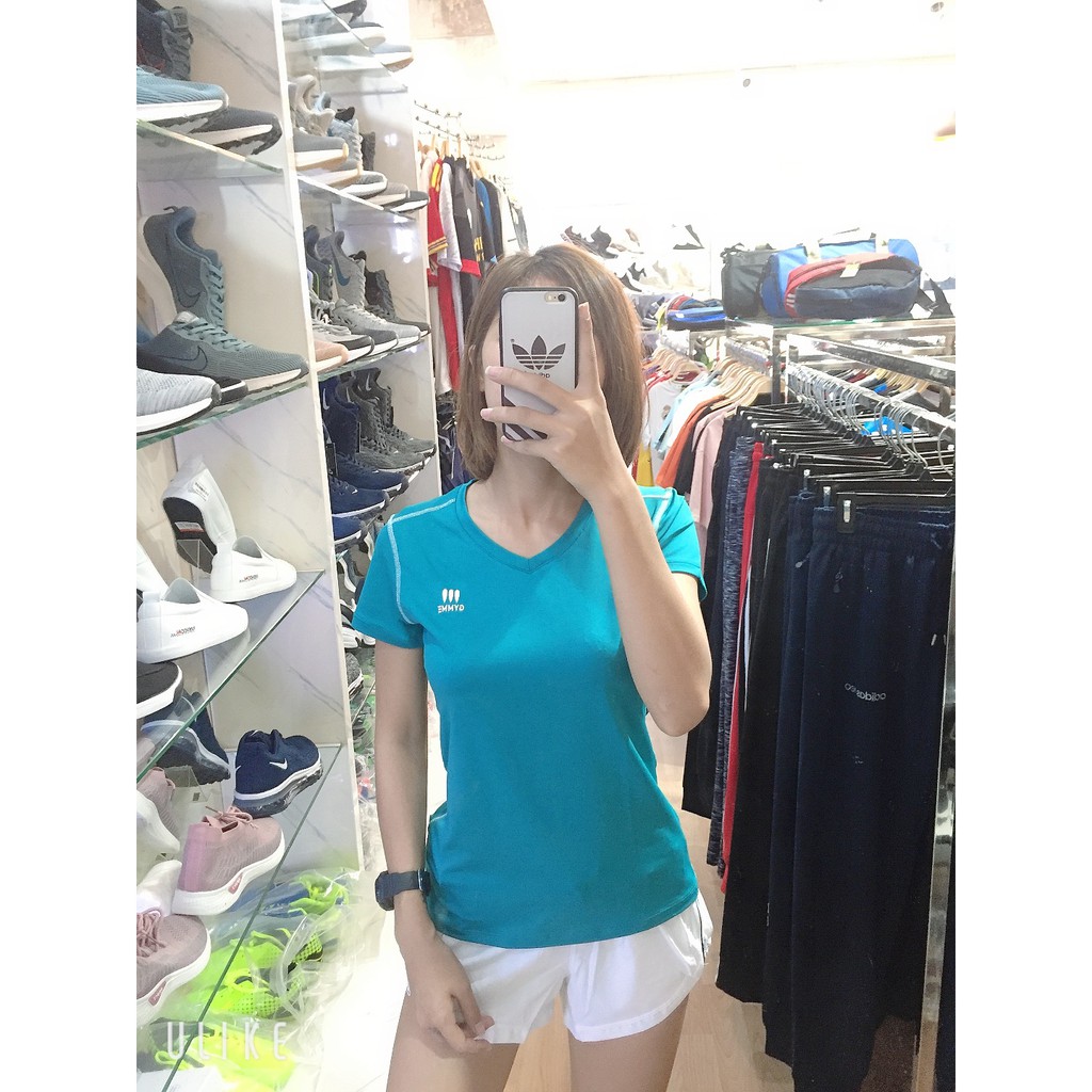 ÁO TAY NGẮN CỔ TIM CHỈ NỔI GYMME 14022