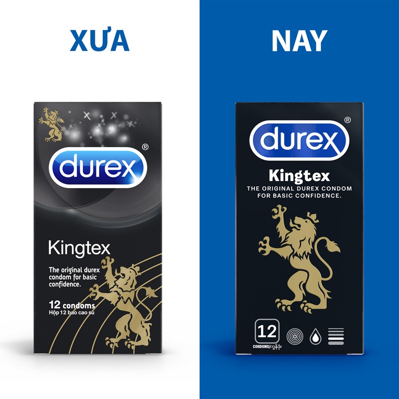 Bao cao su Durex Kingtex 12 bao- Chính Hãng