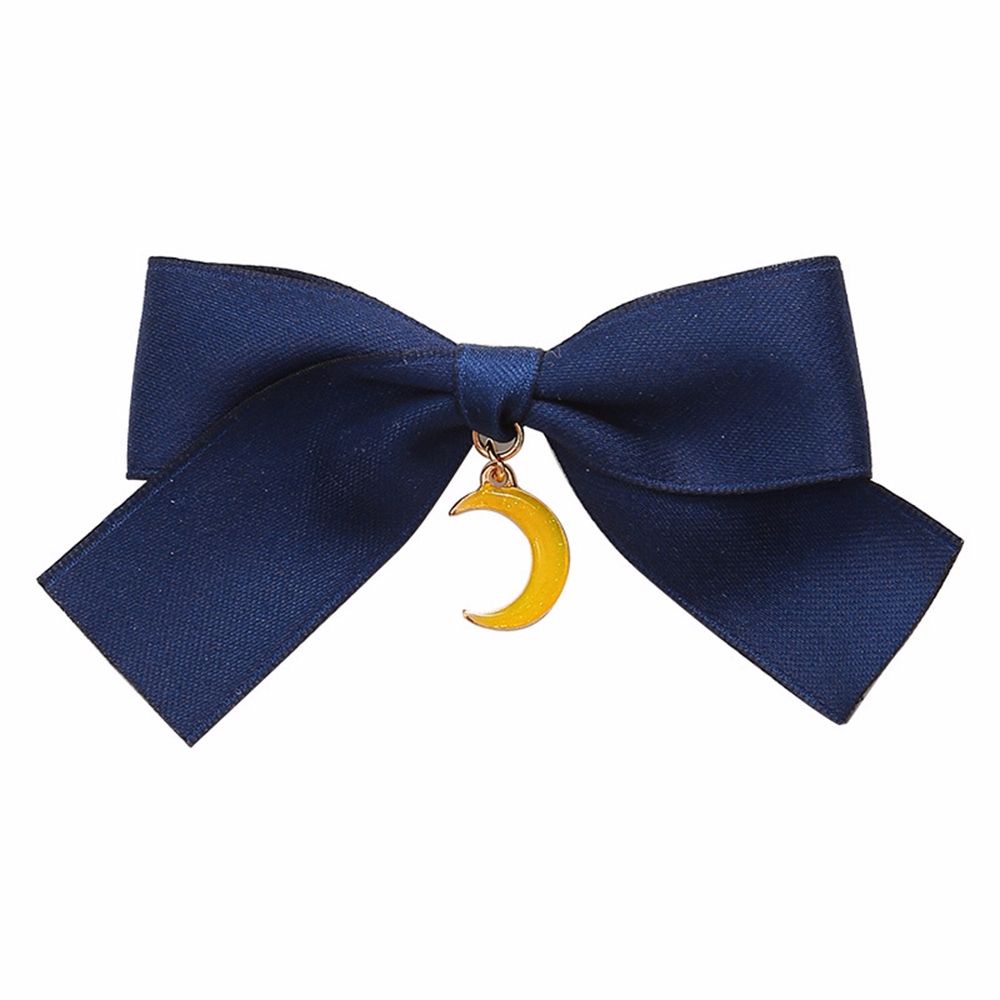 Kẹp Tóc Vải Hình Hoa Anh Đào / Mặt Trăng / Nơ Nhiều Màu Sang Trọng Phong Cách Lolita Hàn Quốc