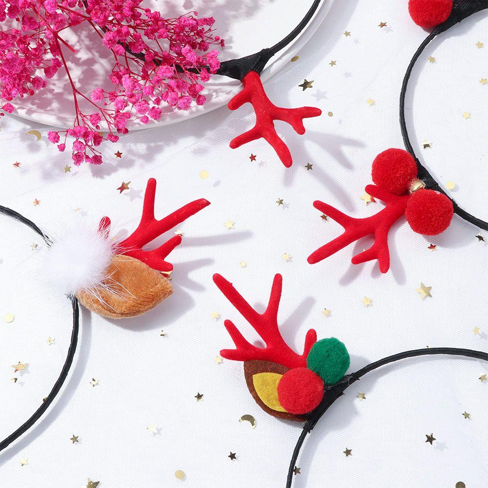 Băng Đô Cài Tóc Hình Sừng Tuần Lộc Dễ Thương Thời Trang Giáng Sinh