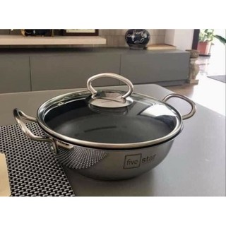 Nồi/Chảo sâu lòng 2 quai Five Star thành cao các size