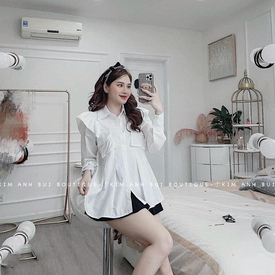 Sơ Mi Đũi Cổ Bèo Túi Ngực