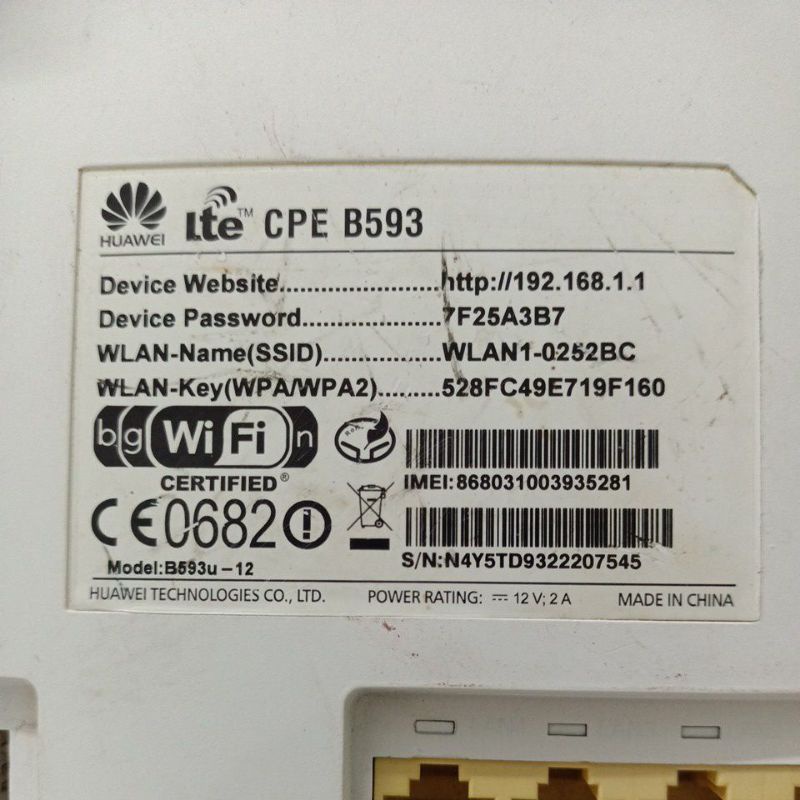 Bộ phát wifi 4G huawei B593S-12