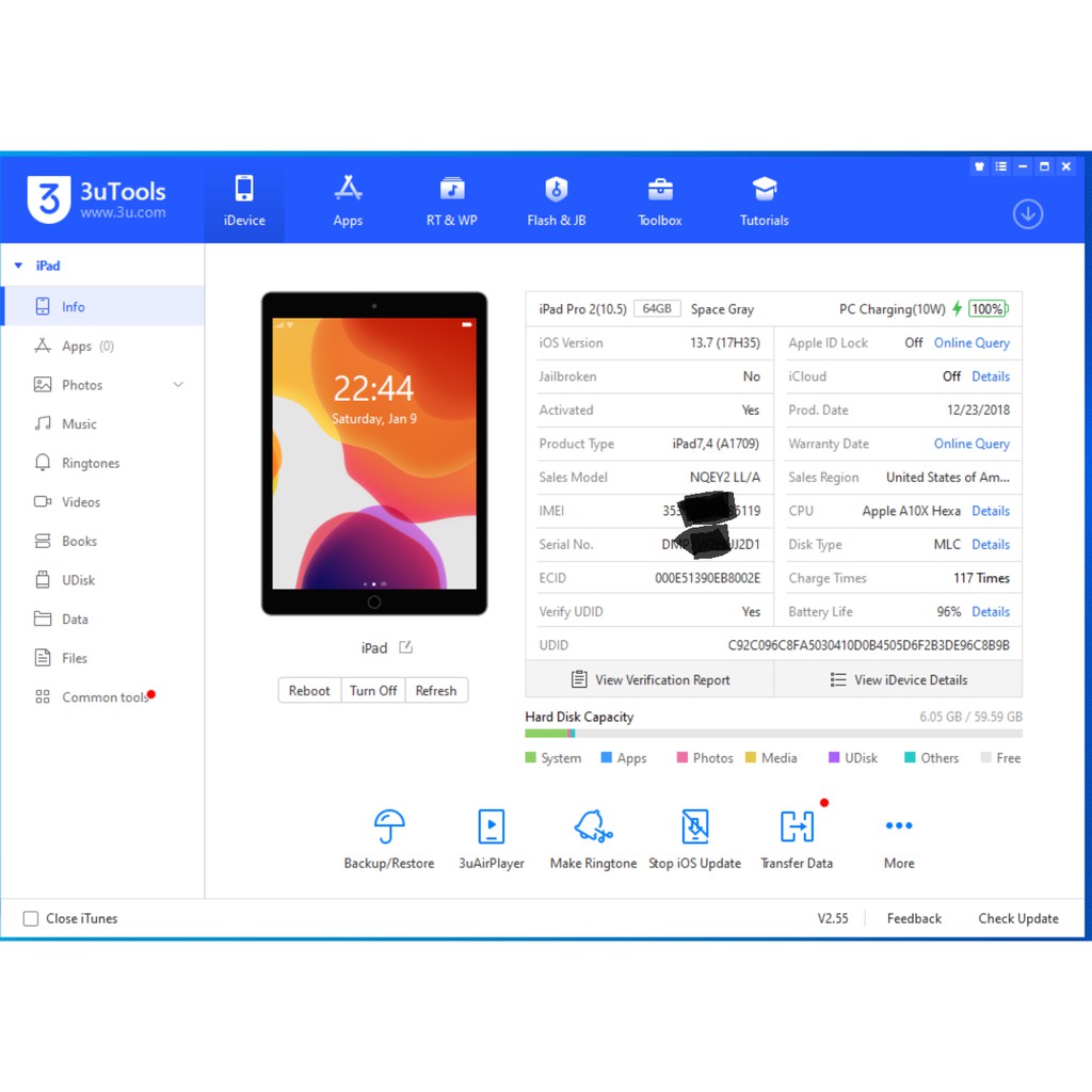Máy tính bảng Apple iPad Pro 10.5 inch 64GB 4G bản KVT + MDM | BigBuy360 - bigbuy360.vn