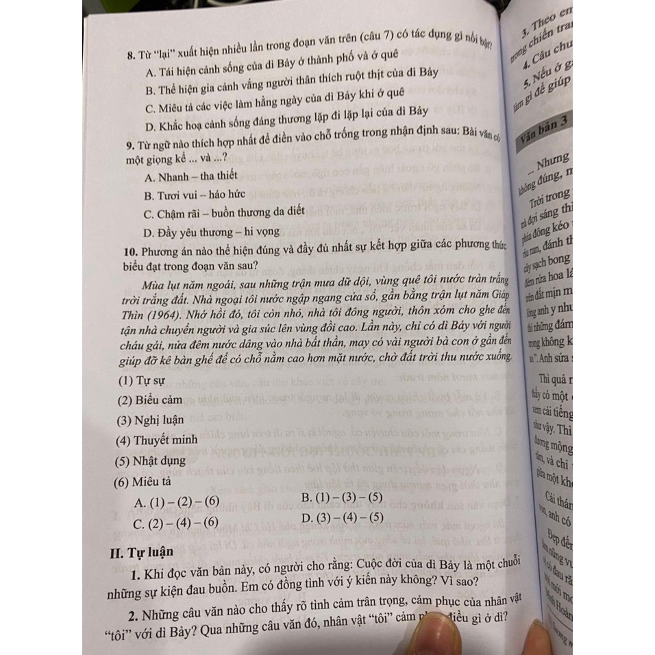 Sách - Bài tập đọc hiểu Ngữ văn 7 tập hai ( Cánh diều ) + Bán kèm 1 tẩy chì