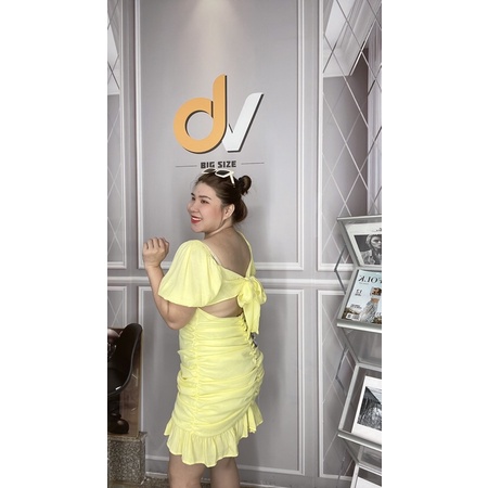 Đầm nhún hở lưng bigsize 60-95kg