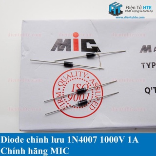 Bộ 10 diode 1n4007 1000v 1a do-41 chính hãng mic
