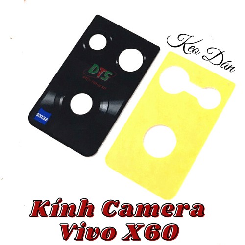 kính camera vivo x60 có sẵn keo dán