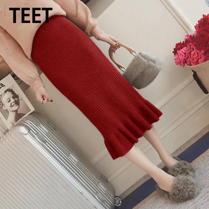 Chân Váy Len Đuôi Cá Lưng Cao Xinh Xắn Dành Cho Nữ | BigBuy360 - bigbuy360.vn