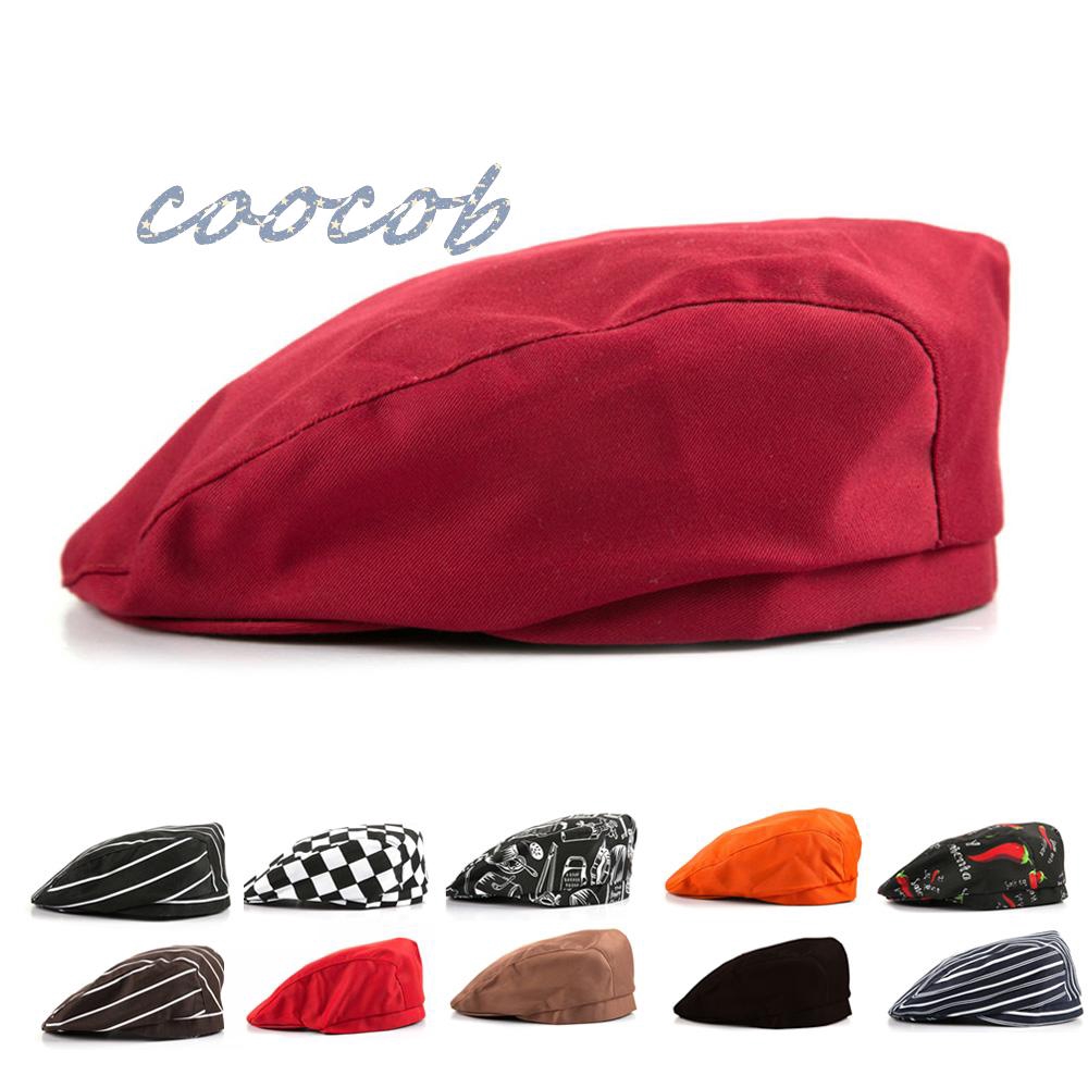 Nón beret chất liệu vải cotton dành cho nam nữ làm đầu bếp