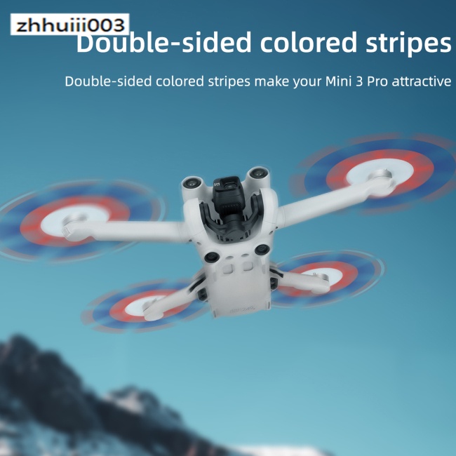 Set 8 Cánh Quạt Hai Mặt Nhiều Màu Sắc Chống Ồn Cho Dji Mini 3 Pro 6030f