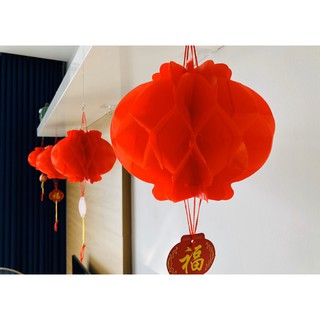 Phụ kiện treo Tết - 5 cái lồng đèn giấy dầu giá rẻ