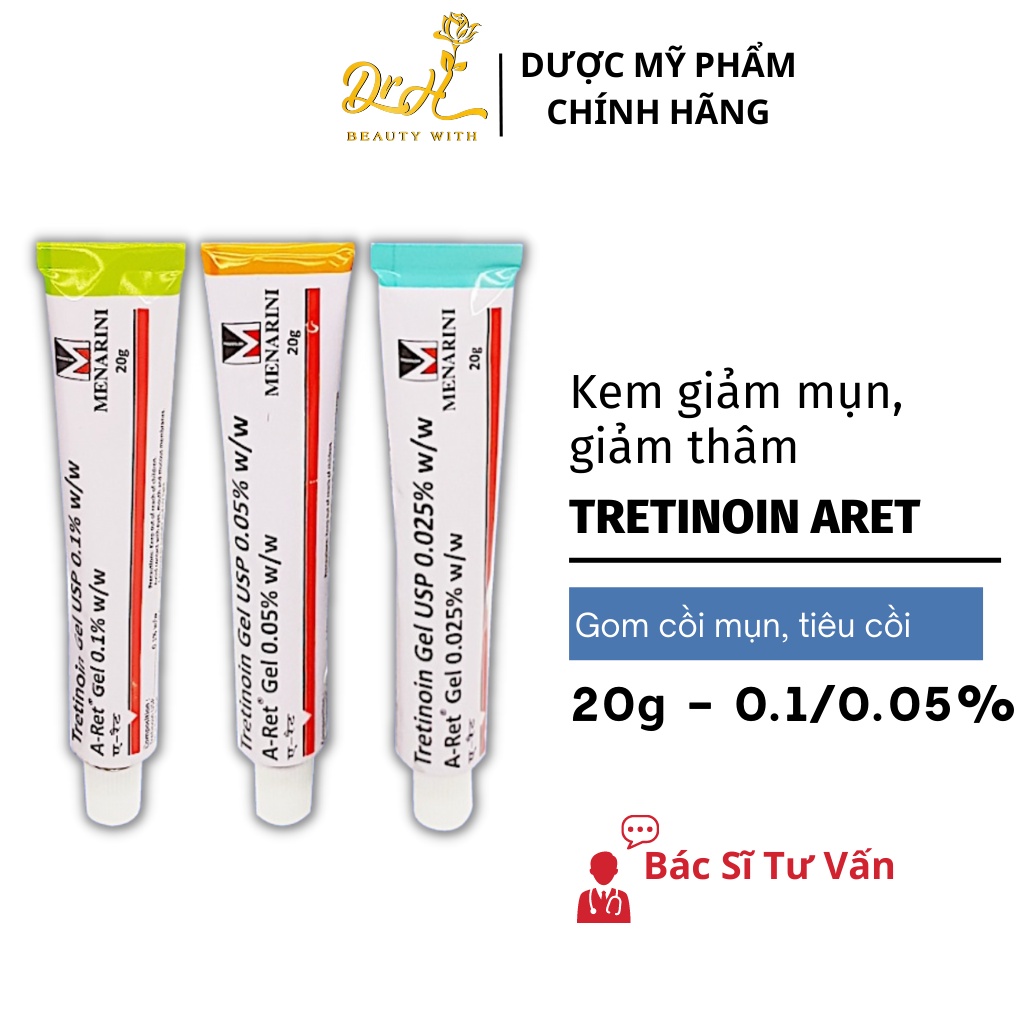 Kem dưỡng giảm mụn, dưỡng da Trentinol Aret ngăn ngừa lão hóa, chính hãng Ấn Độ - Dr Hoàng Hường