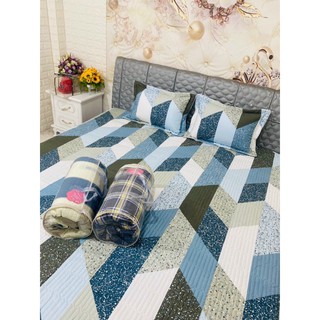 Bộ ga gối chun trần 3 món 2mx2m2