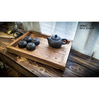 Khay gỗ decor, khay gỗ mộc vintage