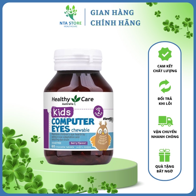 Kẹo computer kid eyes healthy care Úc hàng chính hãng 60v