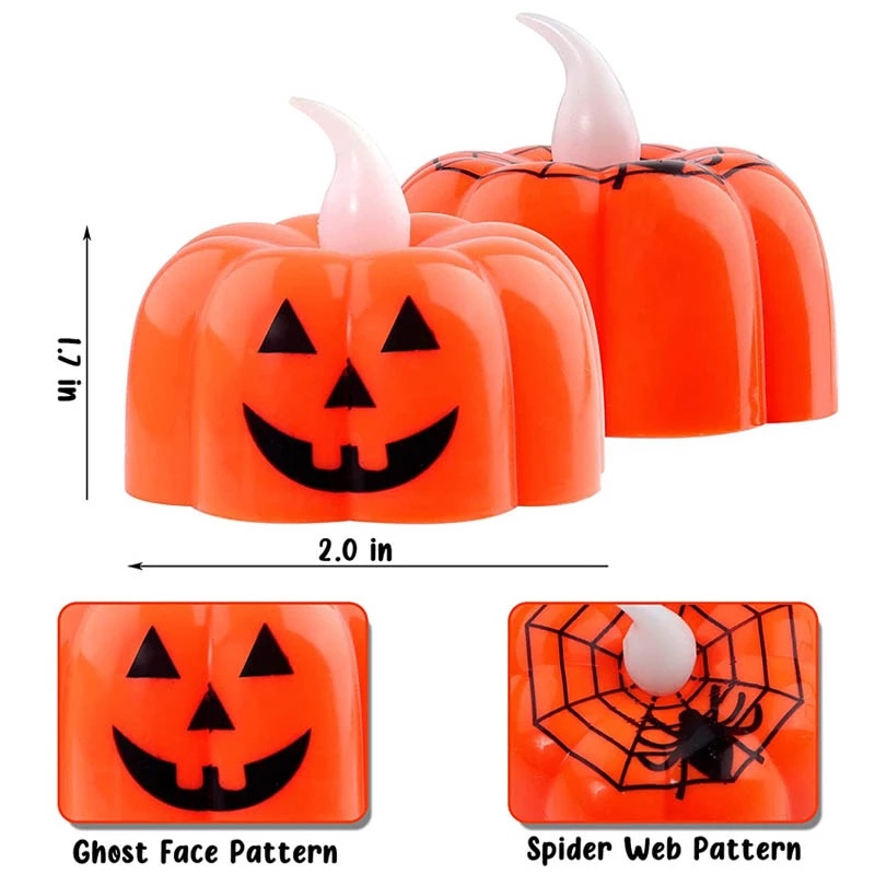 Đèn Lồng LED Hình Quả Bí Ngô Trang Trí Halloween