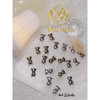 Charm gấu s ắt set 20viên m176