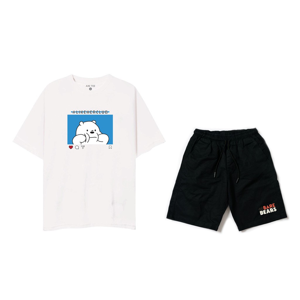 [ANI TEE] Set Đồ Gấu Ice Bear Dễ Thương Tạo Dáng Chụp Hình