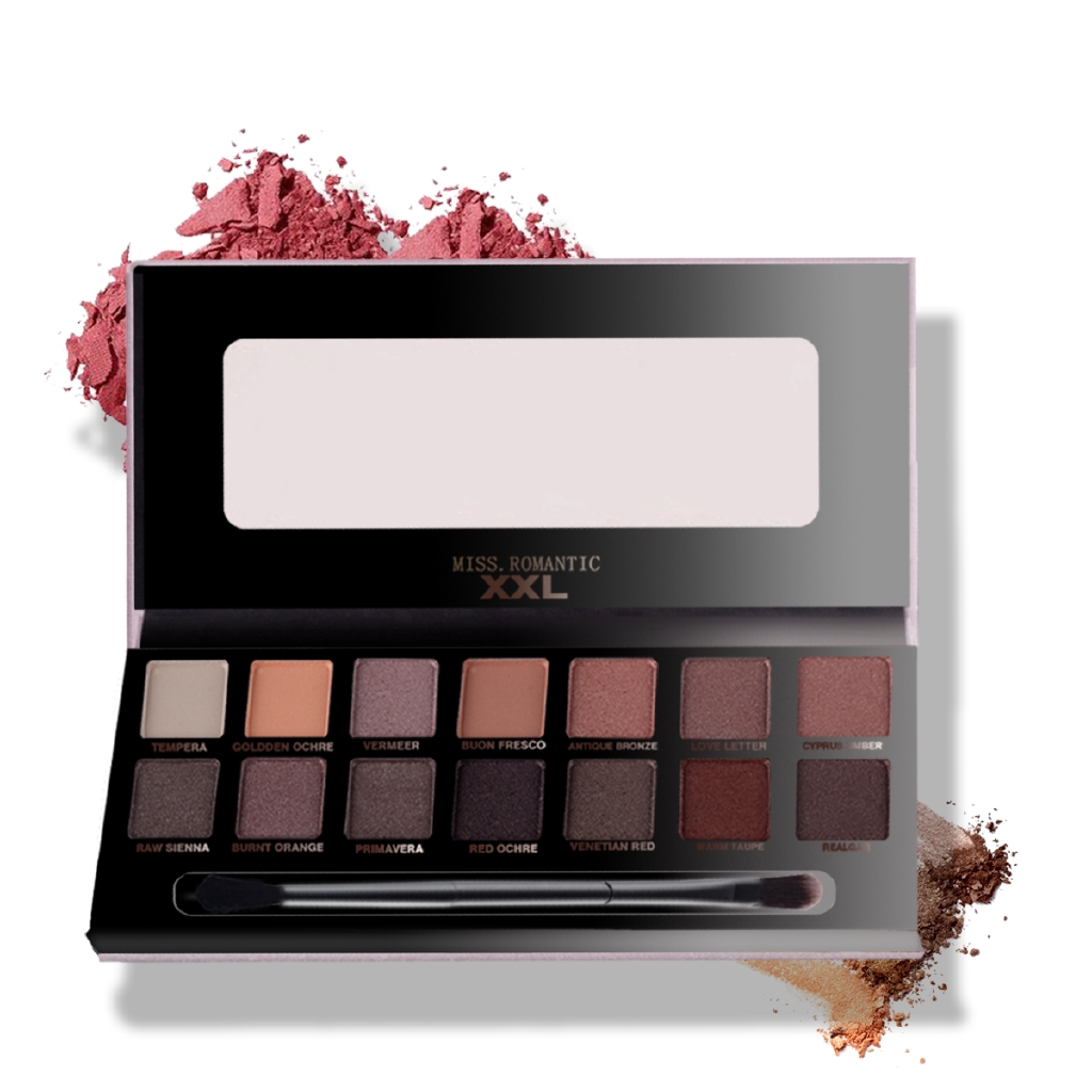 Bảng phấn mắt LAMUSELAND 14 màu kèm gương và cọ tiện dụng J0002 140g | BigBuy360 - bigbuy360.vn