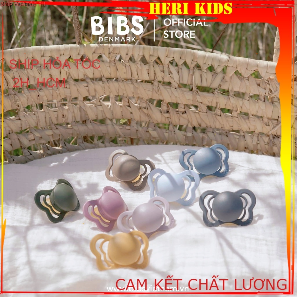 Ti Giả BIBS / Ti Ngậm BIBS Couture Đan Mạch Chính Hãng Cho Bé [Tặng Kèm Hộp Đựng]