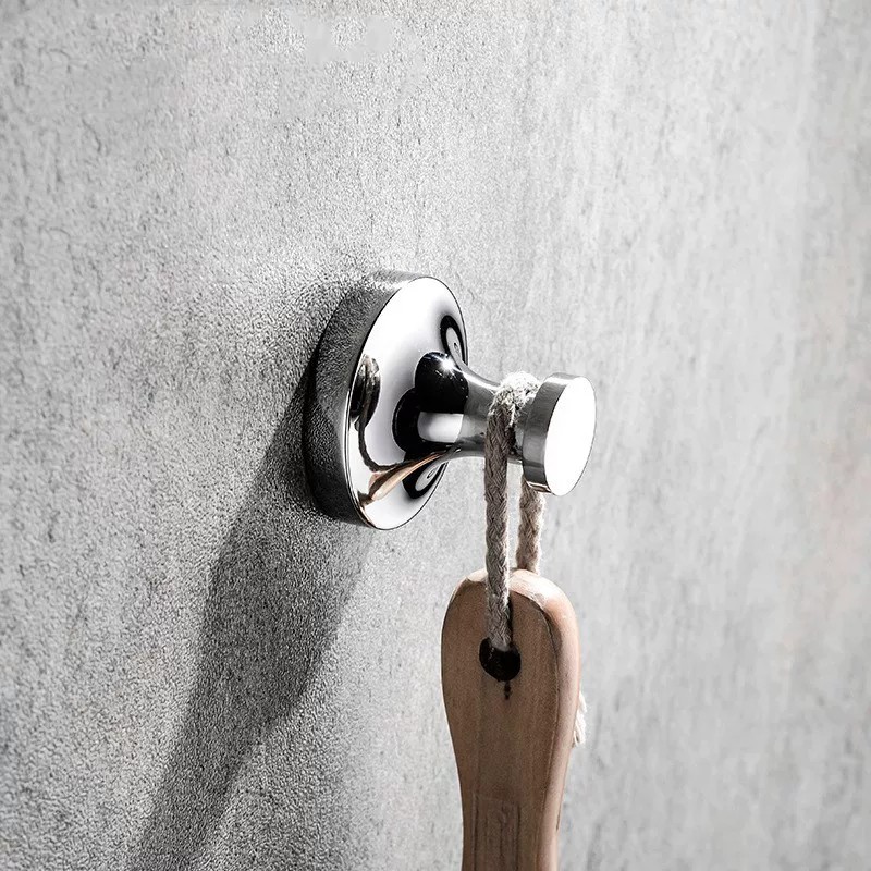 [INOX 304 CHÂN ĐẾ ĐÚC]Móc áo gắn tường inox 304 dày dặn chắc chắn