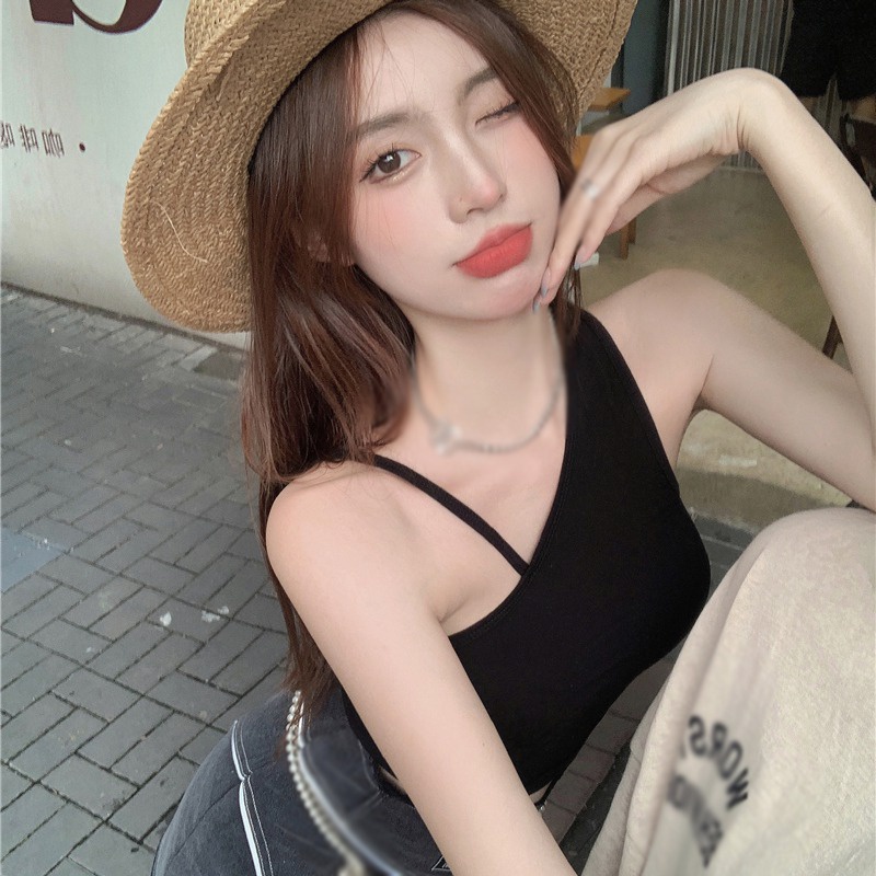 Áo hai dây kiểu croptop thời trang mùa hè cho nữ